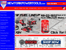 Tablet Screenshot of newyorkpowertools.com